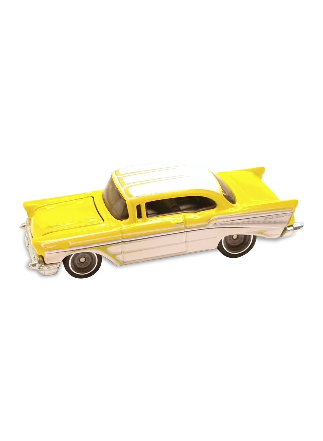 Hot Wheels GM Garage 2011 Chevrolet '57 Chevy Bel Air 1:64 – Metallic Pearl Yellow & White