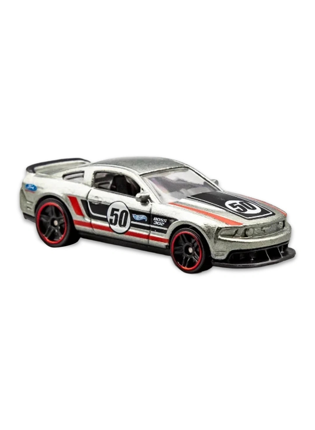 Hot Wheels Walmart Exclusive ZAMAC Editions 2014 '12 Ford Mustang Boss 302 Laguna Seca 1:64 – ZAMAC