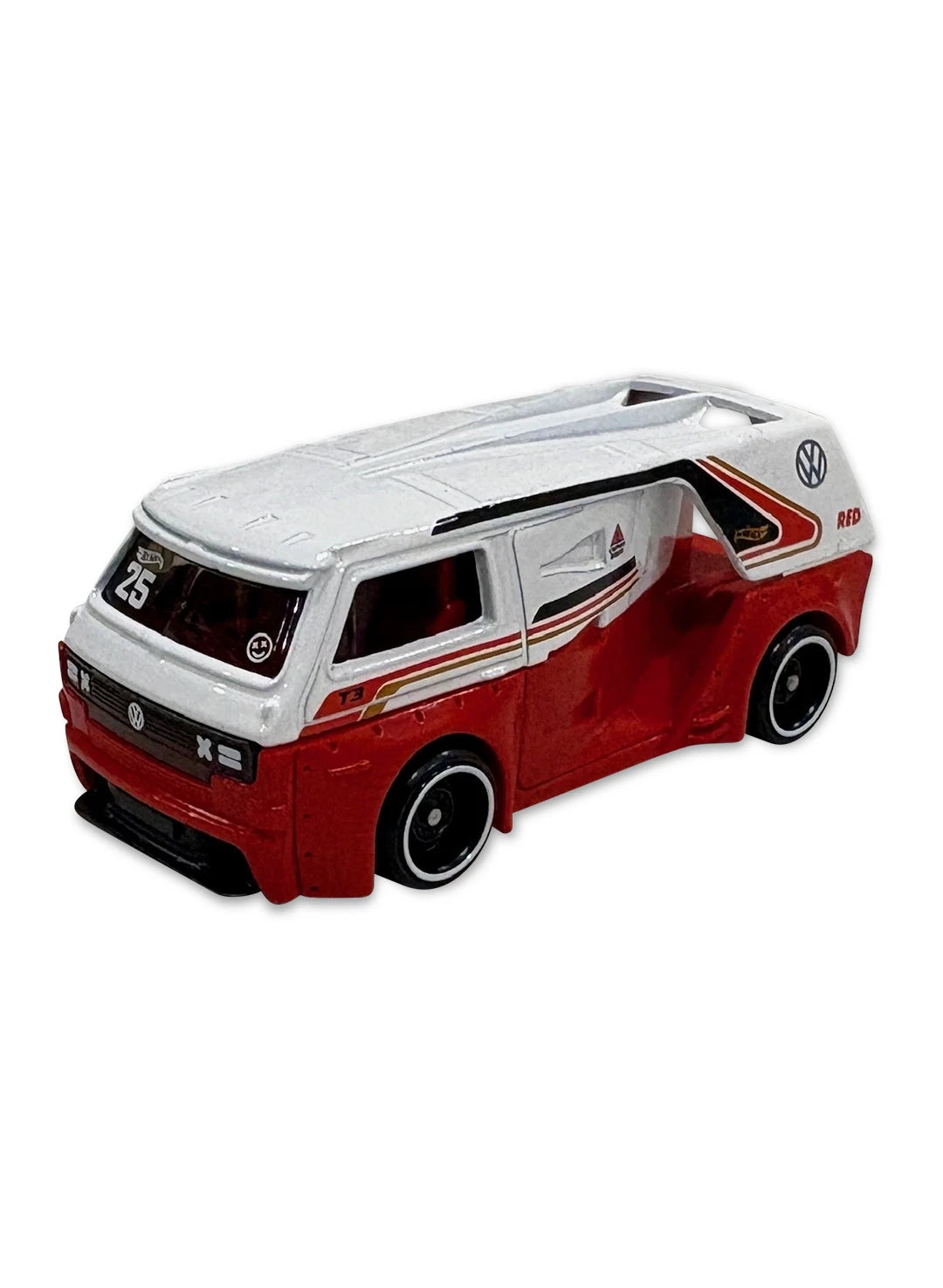 Hot Wheels Red Edition 2025 Volkswagen VW T3 Custom 1:64 Red & Pearl White