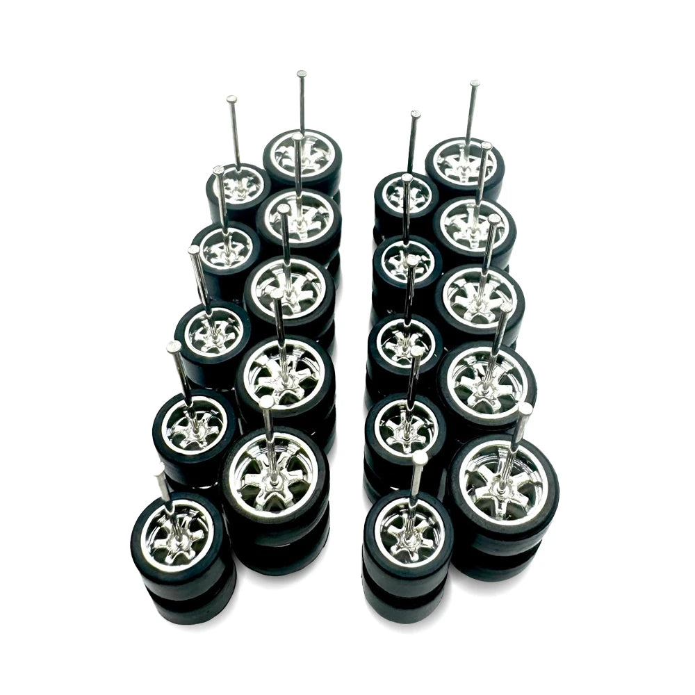 10 Pack Pack 9mm + 11mm Chrome Te37 Electroplated (For Civic Customs)