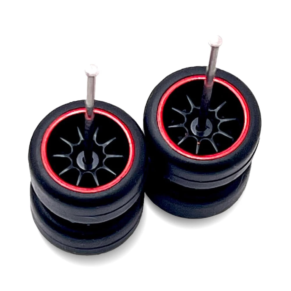 10 Spoke Black with Red Stripe 11mm / 11mm