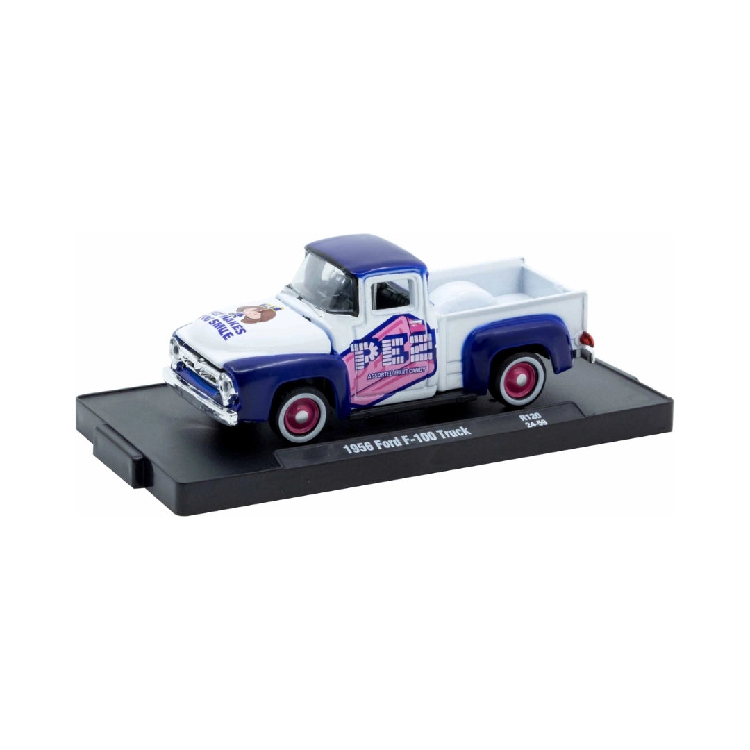 1956 Ford F-100 Truck – Blue/White (PEZ Livery, Red Rims)