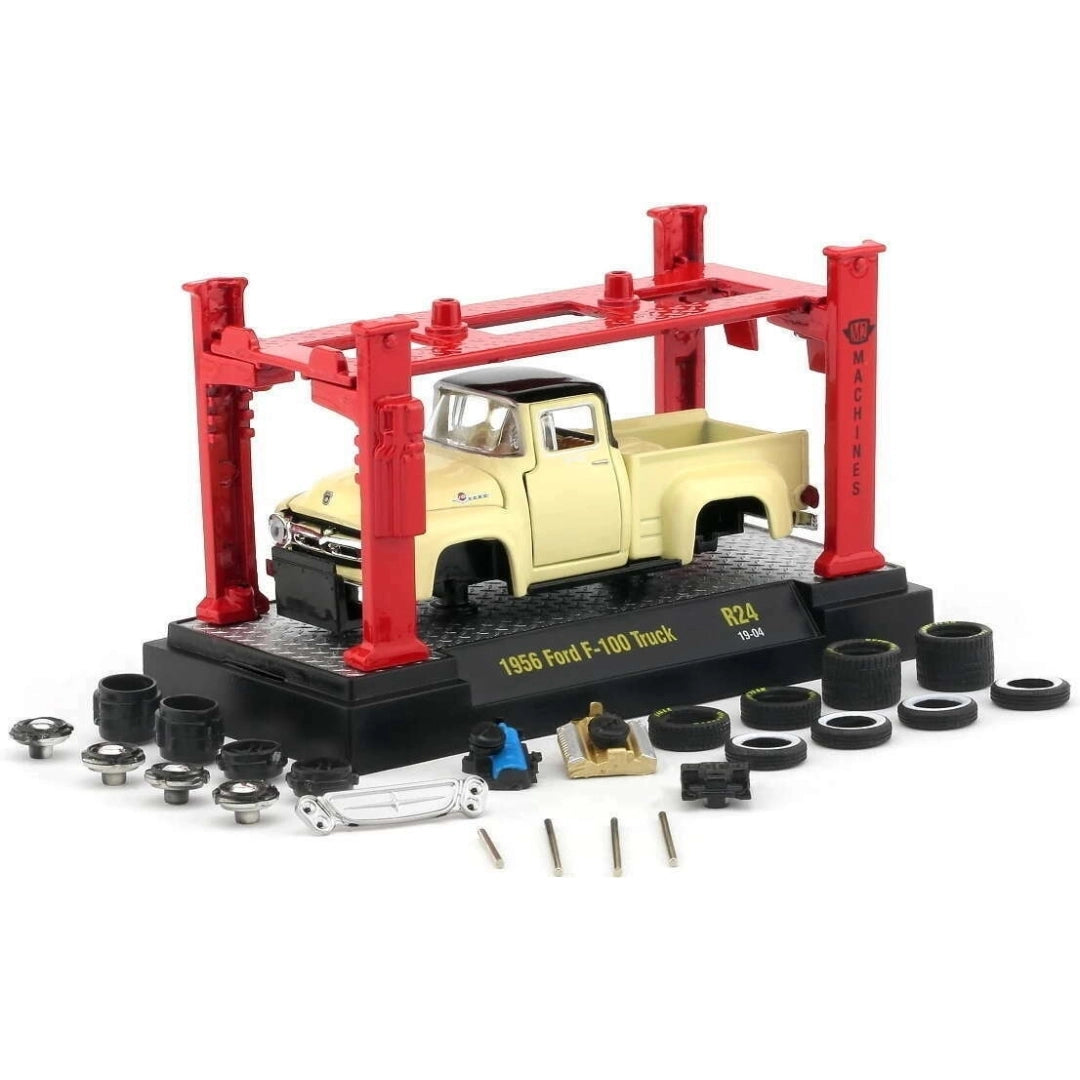 1956 Ford F-100 Truck – Cream (Workshop Setup, Model-Kit with Accessories)