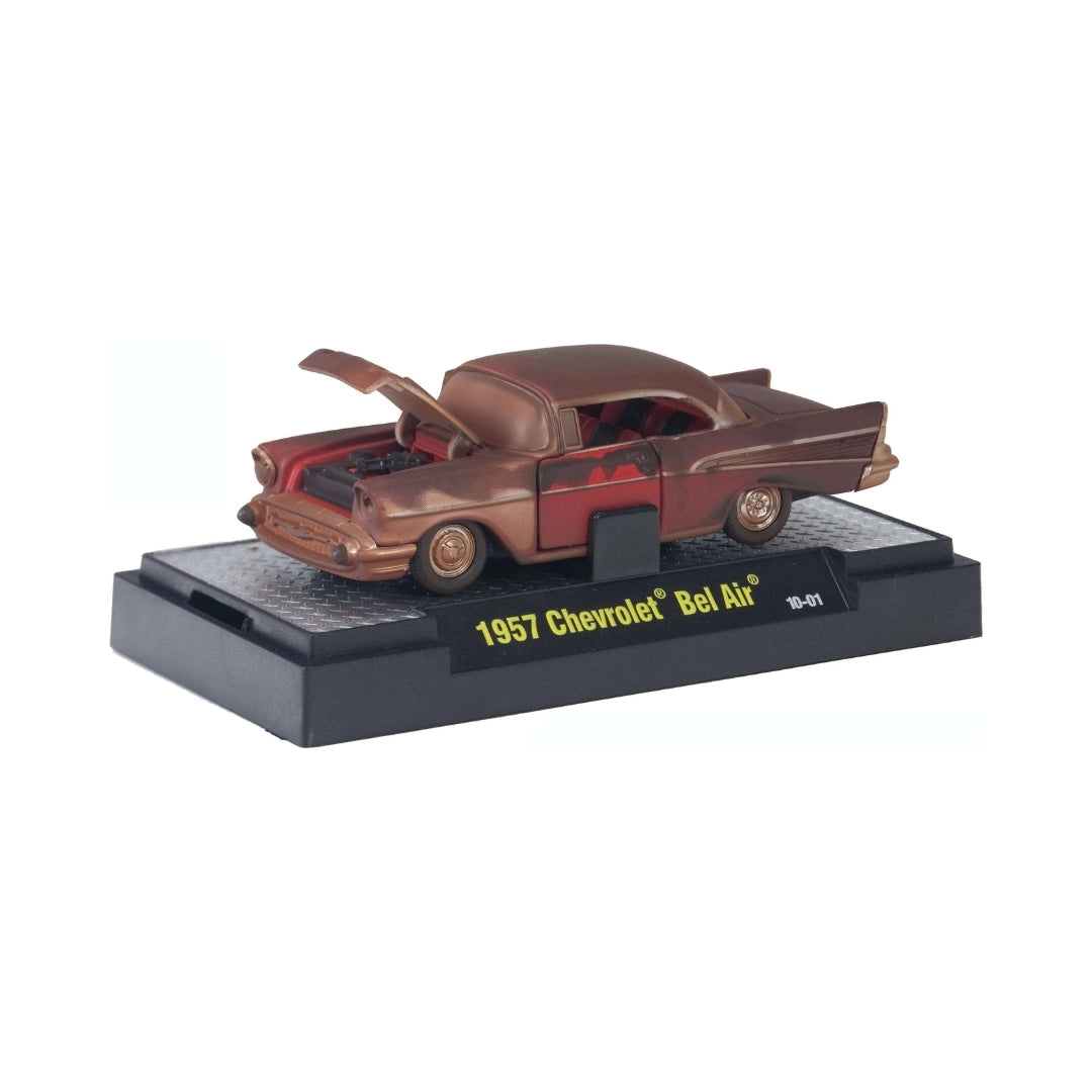 1957 Chevrolet Bel Air - Brown Patina (Auto-Drags - Clamshell Blister)
