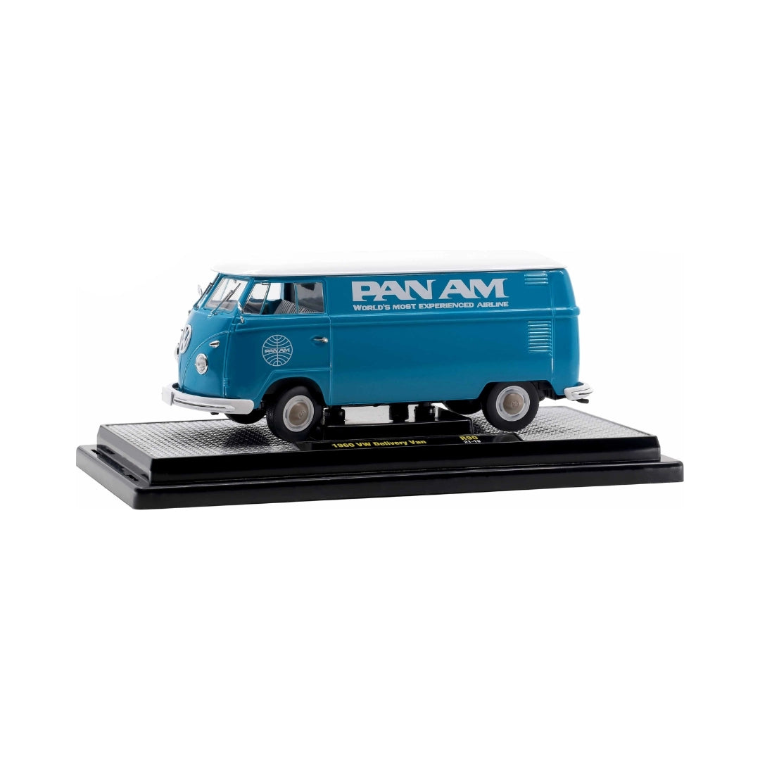 1960 VW Delivery Van - Blue (Pan Am Livery, Silver Chrome Rims, Black Interior & Details)