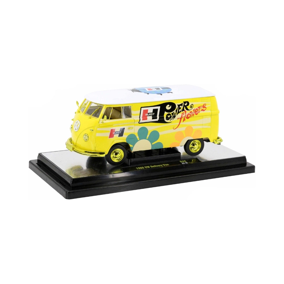 1960 VW Delivery Van - Yellow (Hurst Performance Livery, Yellow Chrome Rims & Details)