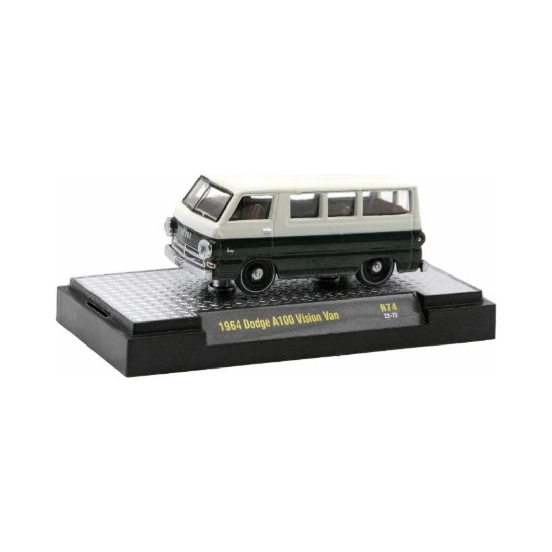 1964 Dodge A100 Vision Van - Green/White (Black Rims, Display Base)