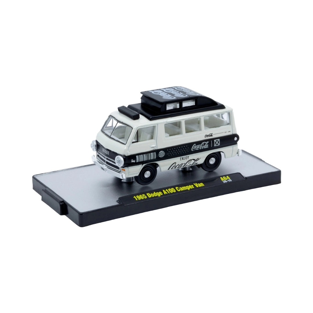 1965 Dodge A100 Camper Van - White/Black (Chr Trim, Clr Win)