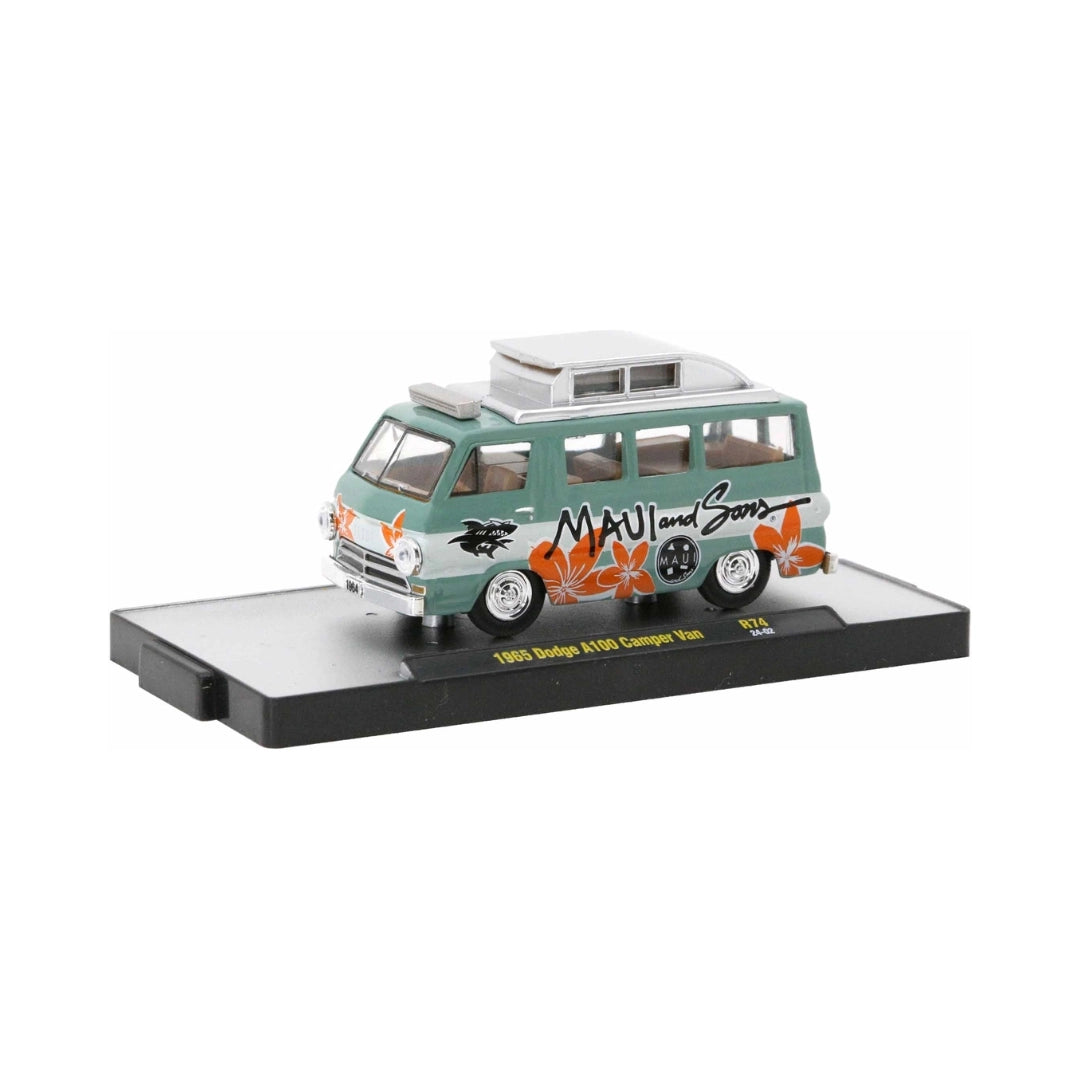 1965 Dodge A100 Camper Van - White/Green (Surf, Display Base)