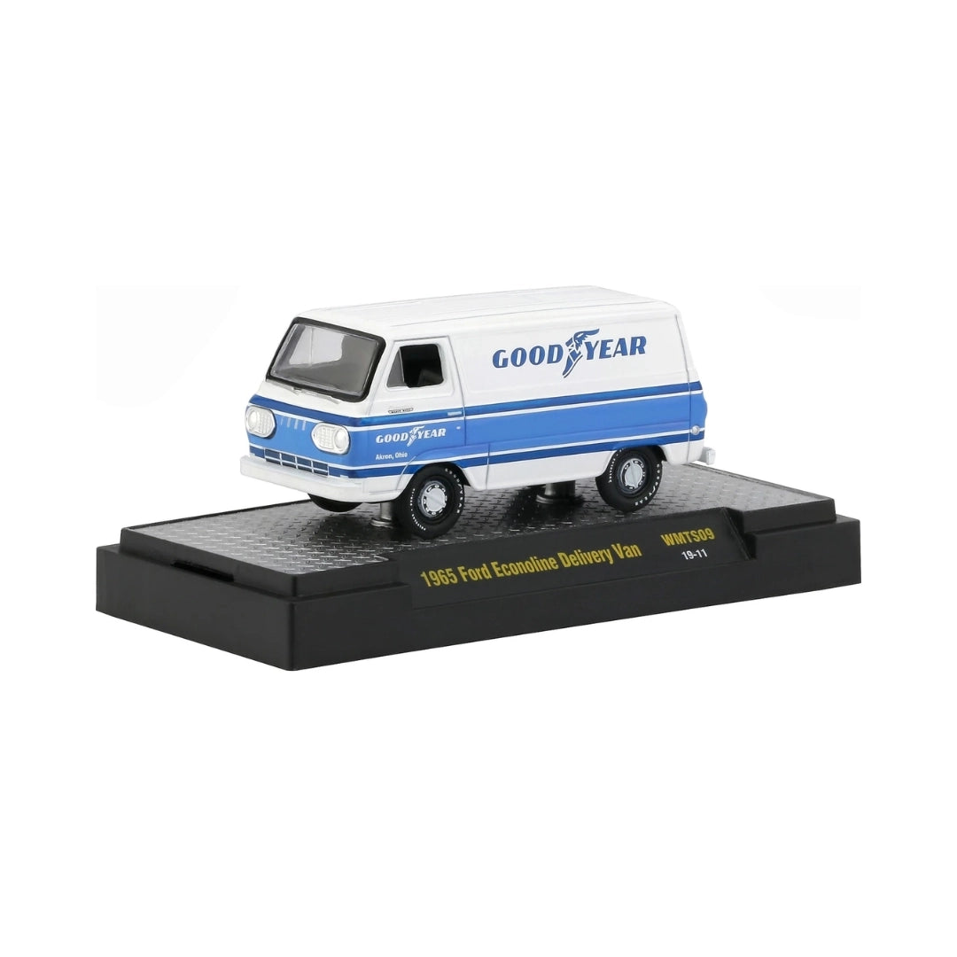 1965 Ford Econoline Delivery Van - White/Blue (Goodyear)