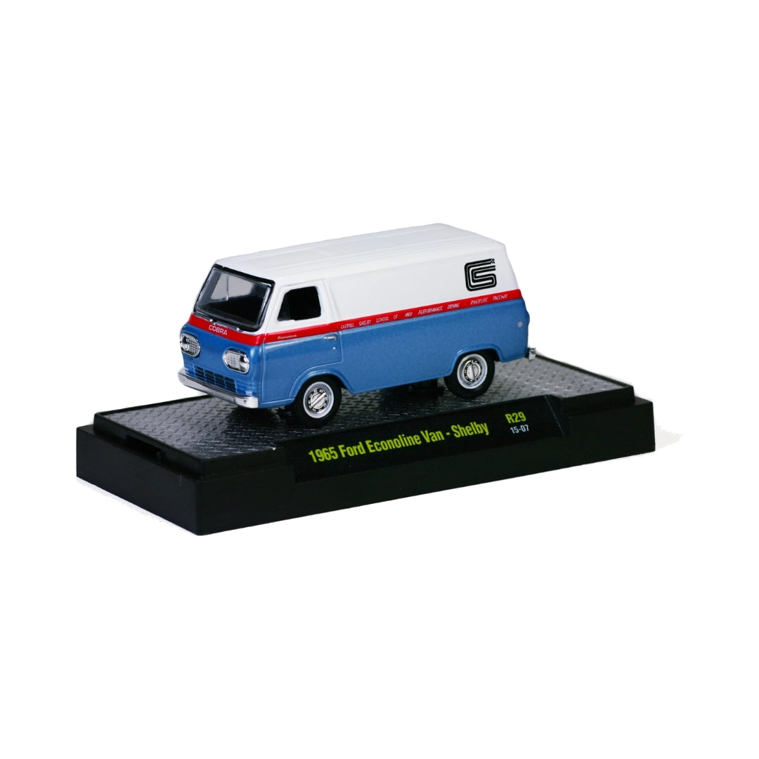 1965 Ford Econoline Van Shelby - White/Blue (Silver Chrome Details)