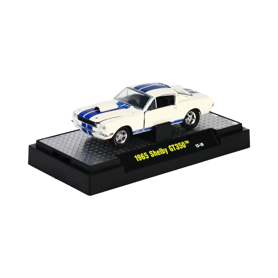 1965 Shelby GT350 - White with Blue Stripes (Clamshell Blister)