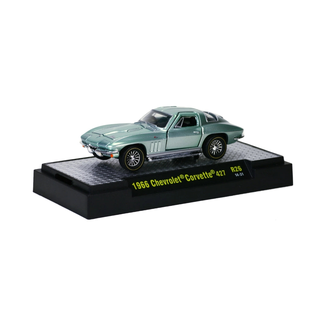 1966 Chevrolet Corvette 427 – Seafoam Green (Chrome Wire-Spoke Rims)