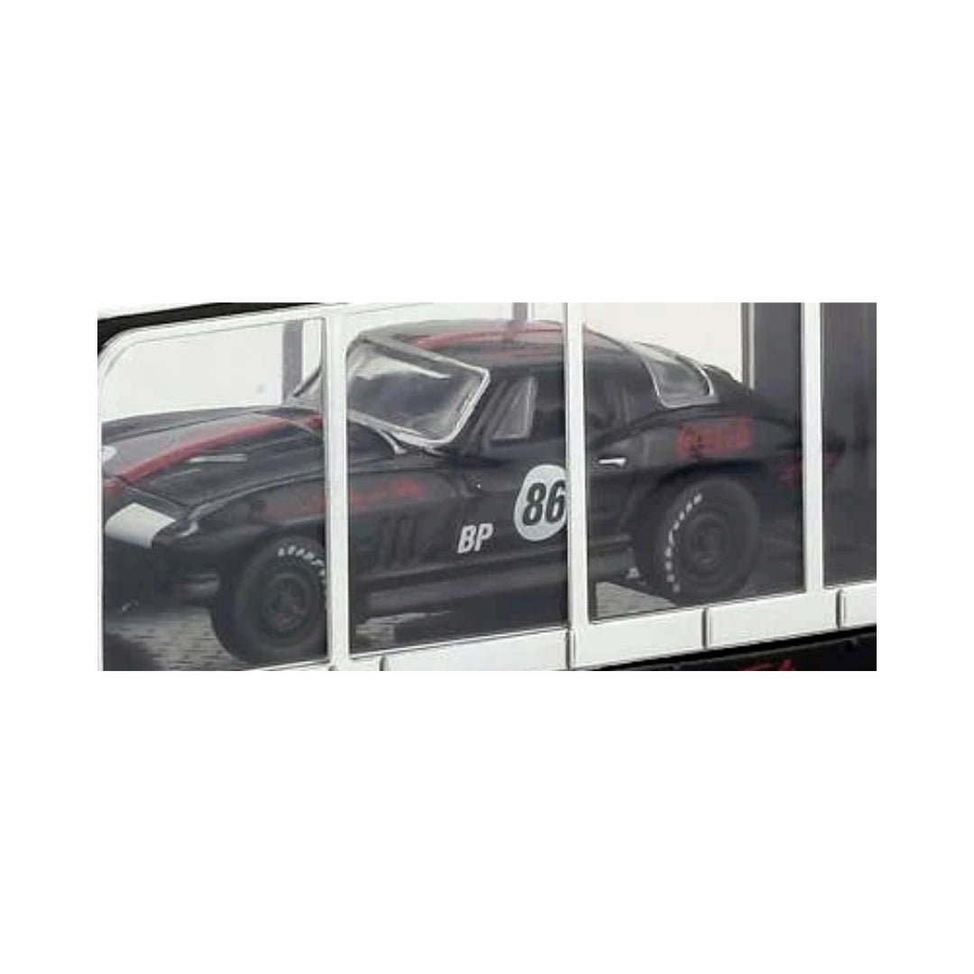 1966 Chevrolet Corvette – Black (#86 Racing Livery, Coca-Cola Auto-Haulers Set)