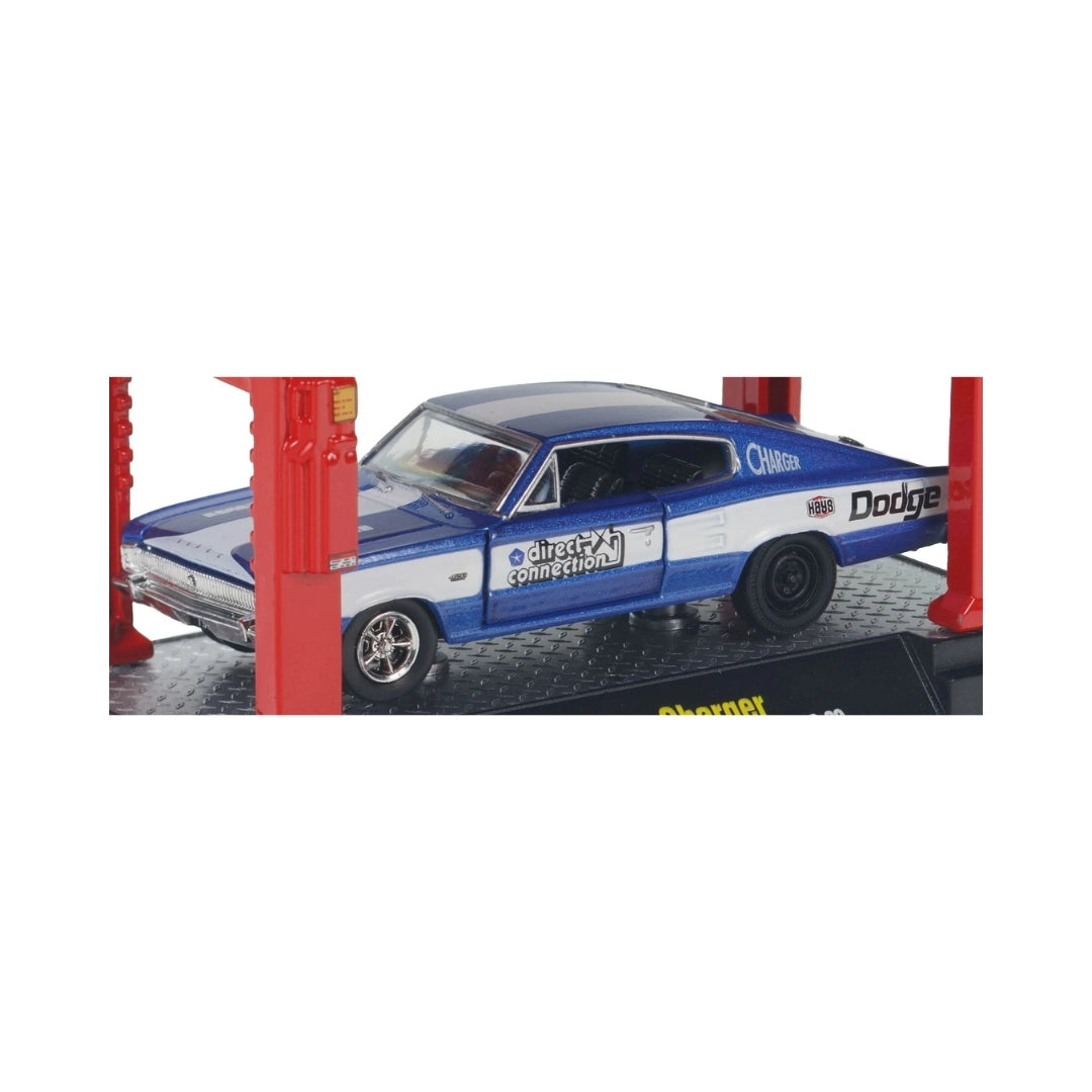 1966 Dodge Charger - Blue & White (Auto-Lift Release 08 / Standard - Set)