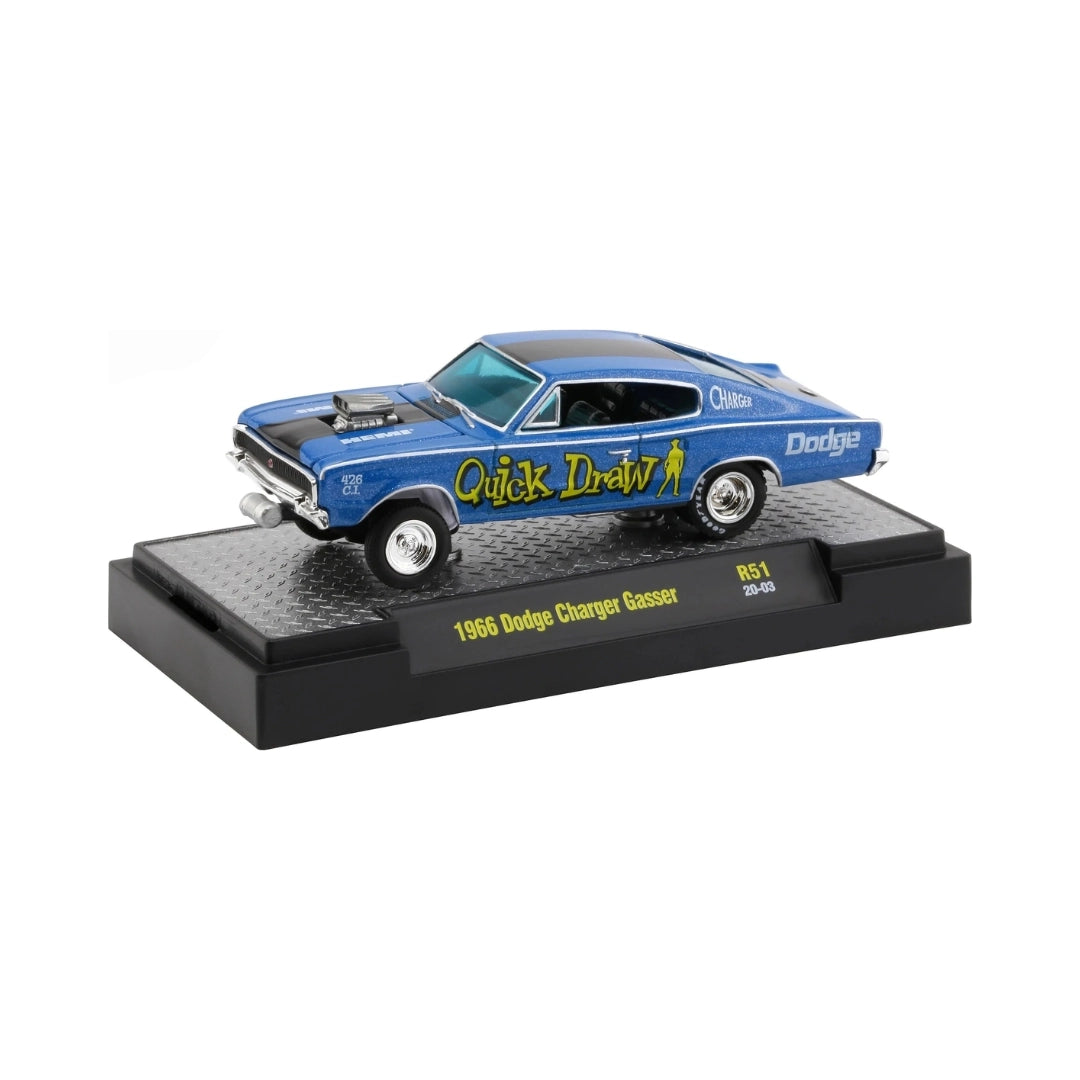 1966 Dodge Charger Gasser - Blue (Quick Draw / Gassers Series Release 51)