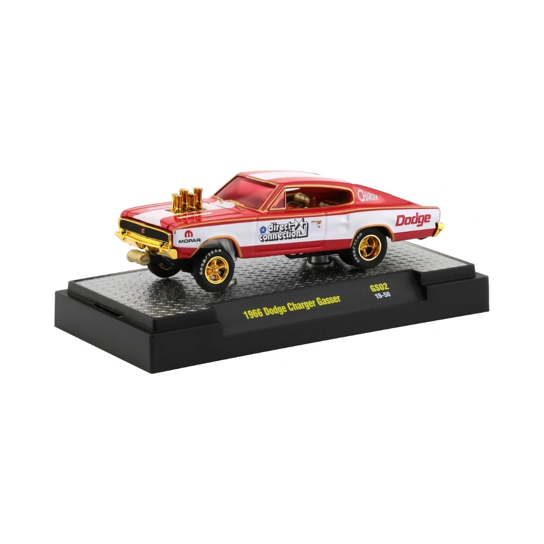 1966 Dodge Charger Gasser - Red & Gold (Chase / Gassers Series GS02)