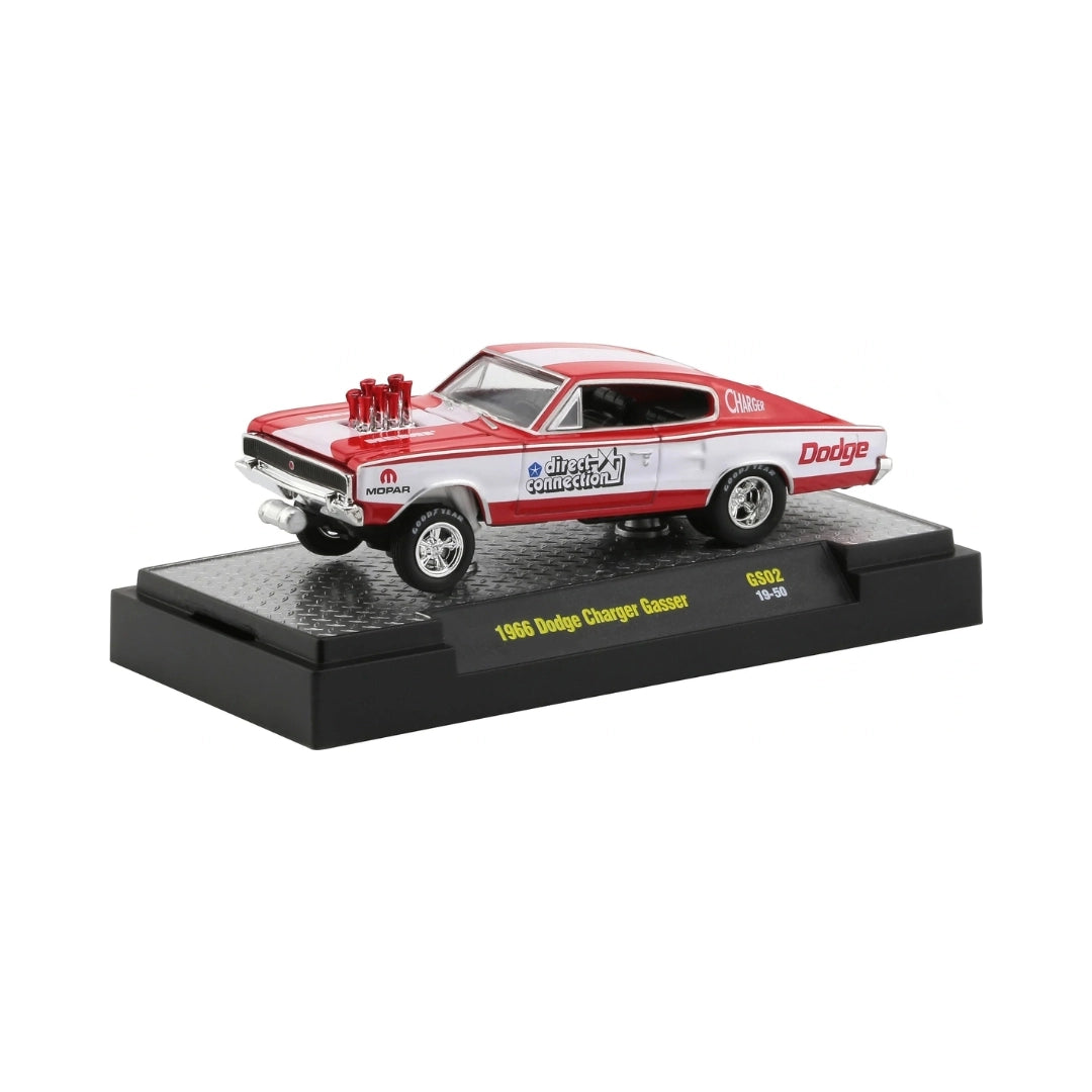 1966 Dodge Charger Gasser - Red & White (Gassers Series GS02 / Standard)
