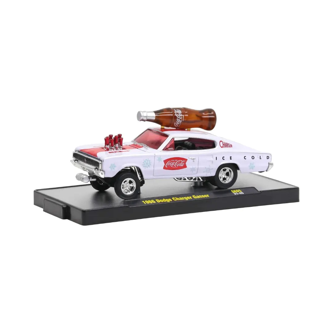 1966 Dodge Charger Gasser - White (Coca-Cola Christmas / Walmart Exclusive - Standard)
