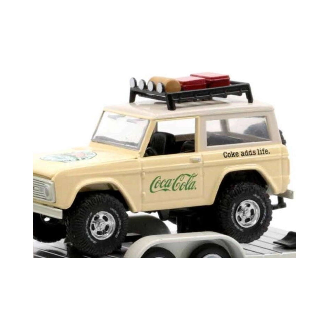 1966 Ford Bronco - Cream (Coca-Cola livery, Silver details, Roof rack)