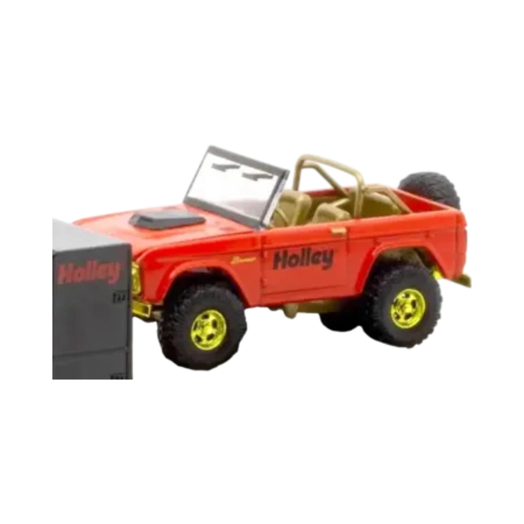 1966 Ford Bronco - Orange (Holley livery, Yellow chrome details, Brass interior, Chase)