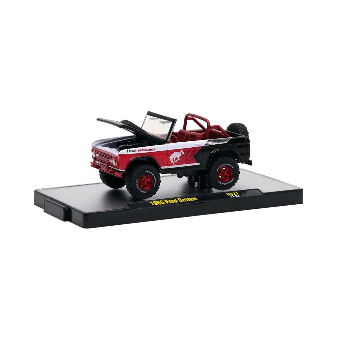 1966 Ford Bronco - Red & Black (Open top, Red chrome rims, Chase)