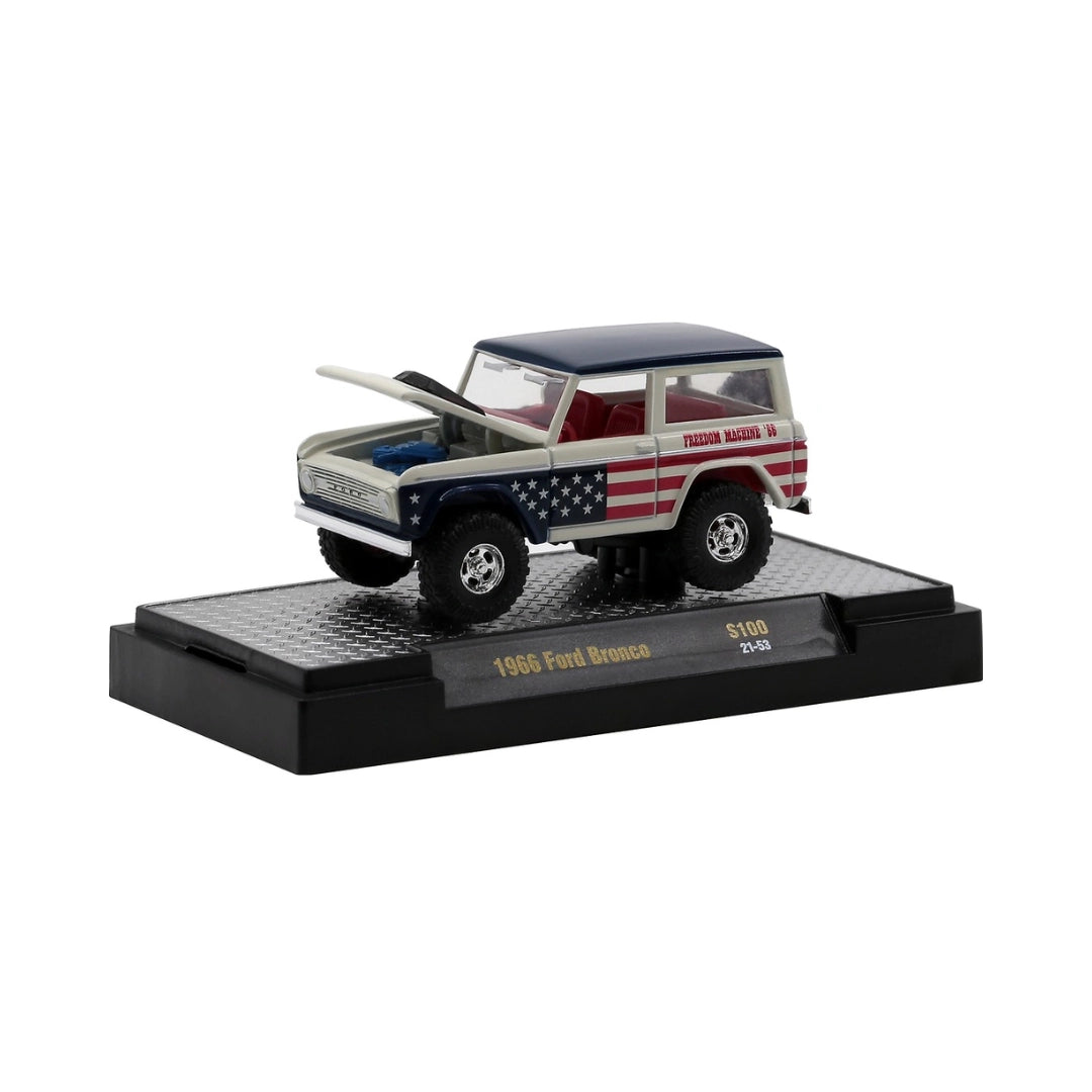 1966 Ford Bronco - White & Blue (American flag livery, O’Reilly Exclusive)