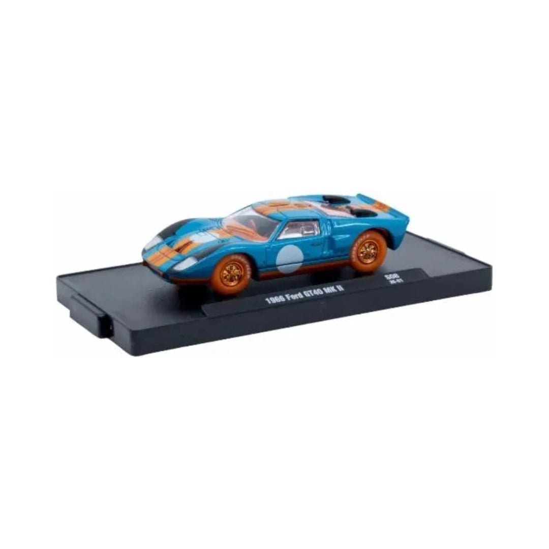 1966 Ford GT40 MK II - Blue (Orange Chrome Rims, Orange Tires & Interior Chase)