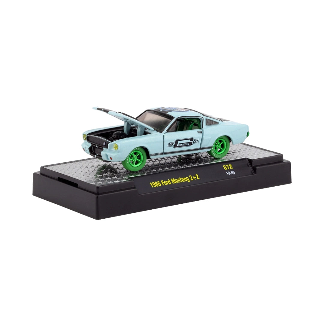 1966 Ford Mustang 2+2 - Light Blue with Green Chrome (Mr. Gasket) (Chase)