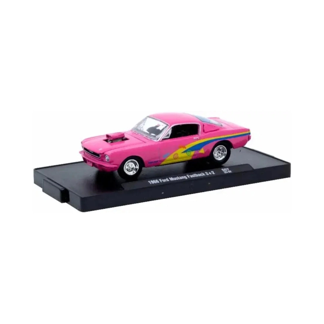 1966 Ford Mustang Fastback 2+2 - Pink with Multi-Color Graphics