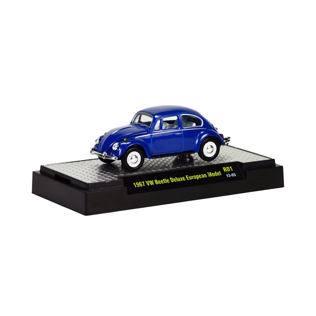 1967 VW Beetle Deluxe European Model - Blue (Clamshell Blister)