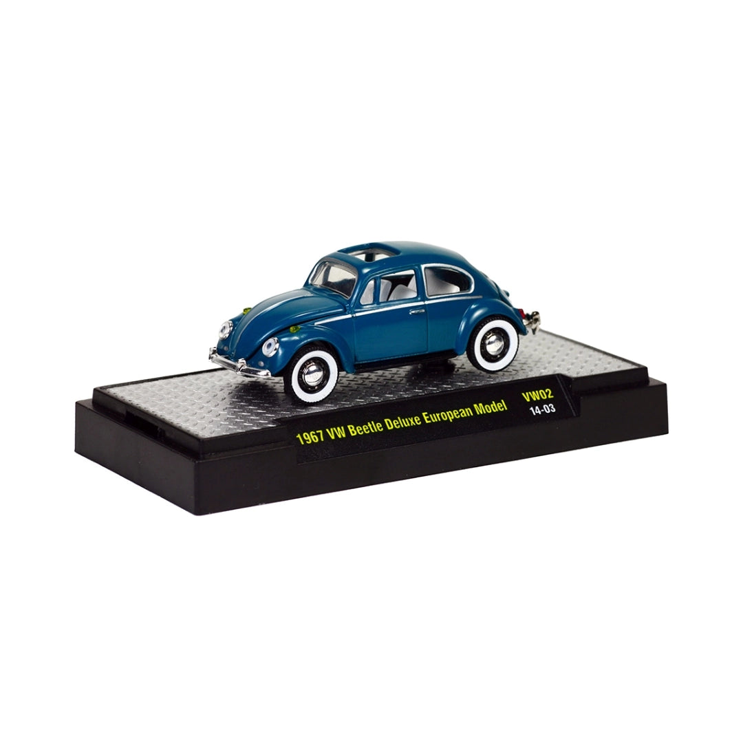 1967 VW Beetle Deluxe European Model - Dark Blue (Clamshell Blister)