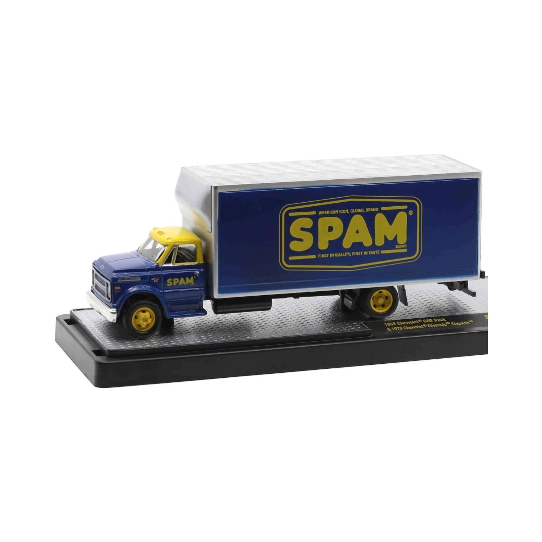 1968 Chevrolet C60 Truck - Blue & White (SPAM Graphics, Auto-Haulers Release 55 Set Exclusive)
