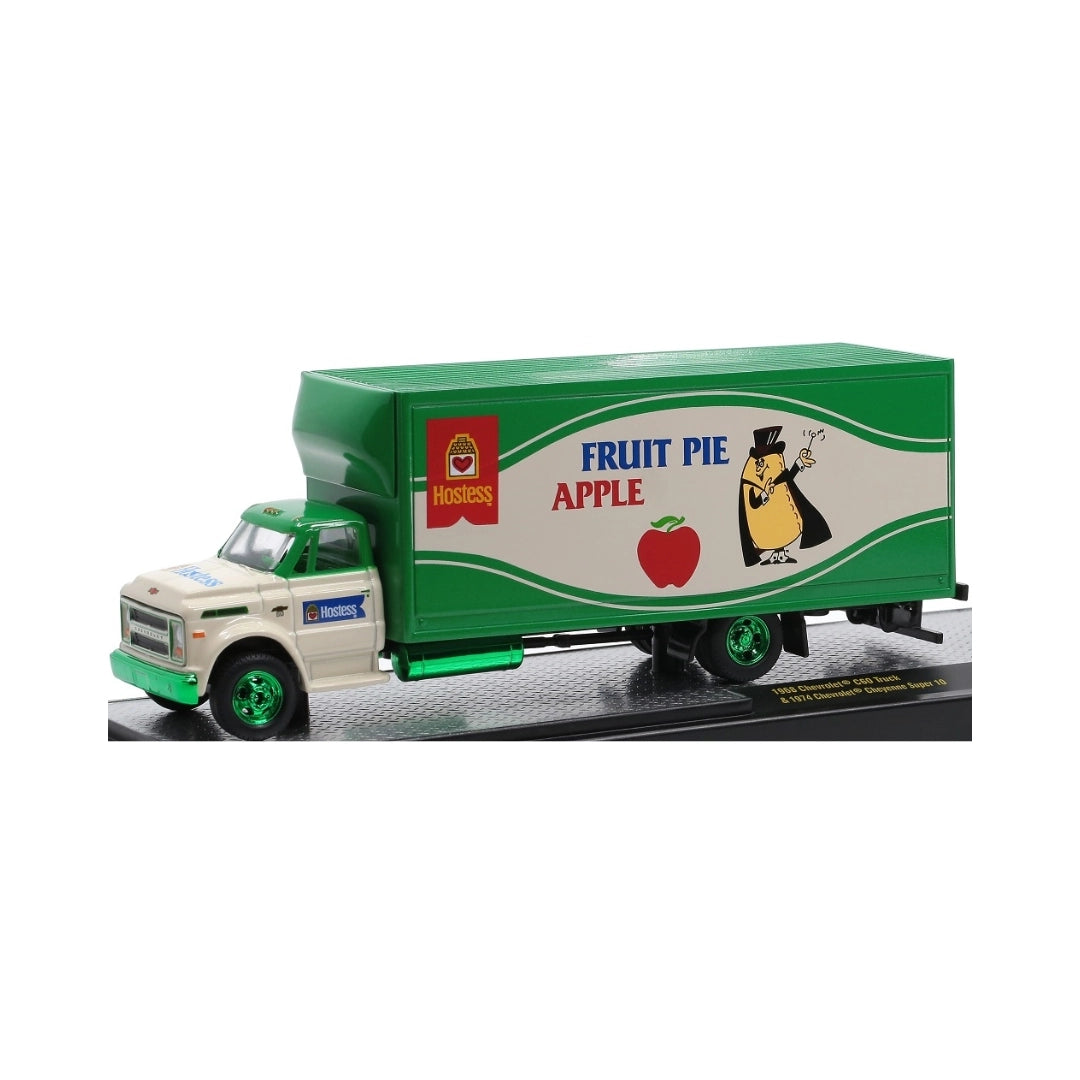 1968 Chevrolet C60 Truck - Green & White (Hostess Fruit Pie Graphics, Walmart Exclusive, Auto-Haulers Release S40 Chase)