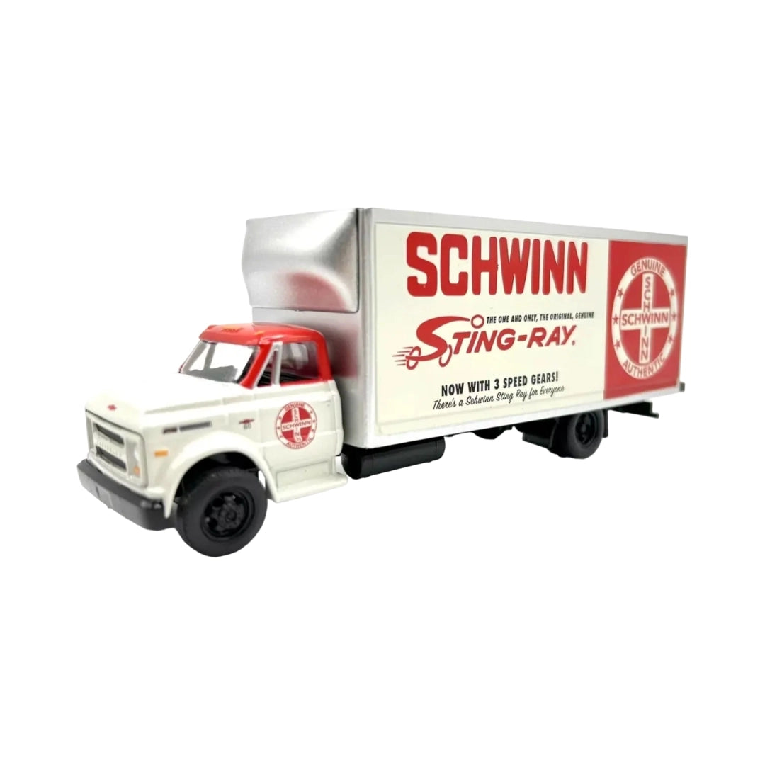 1968 Chevrolet C60 Truck - White & Red (Schwinn Sting-Ray Graphics, Auto-Haulers Release 57 Set Exclusive)