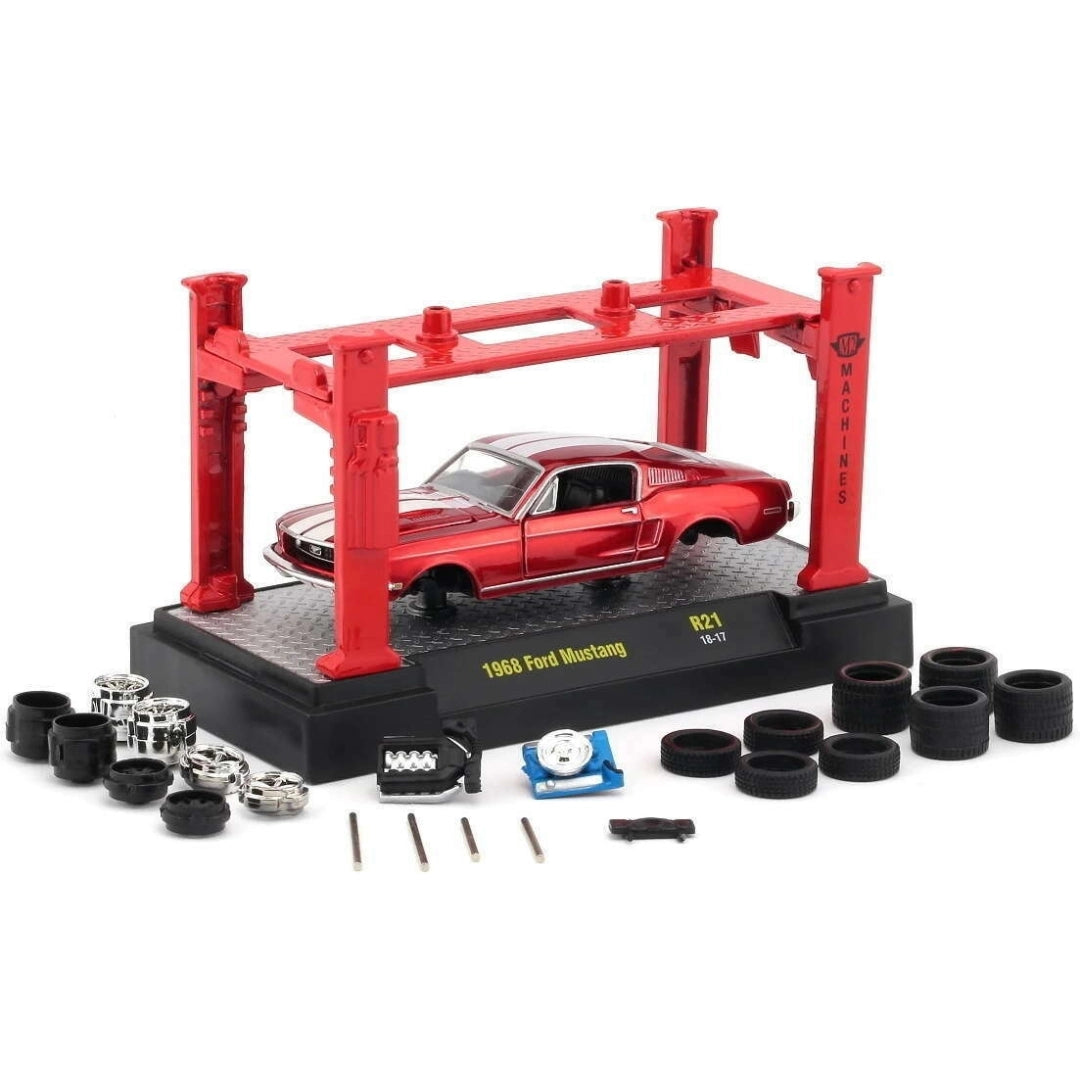 1968 Ford Mustang Custom - Red (Model Kit)