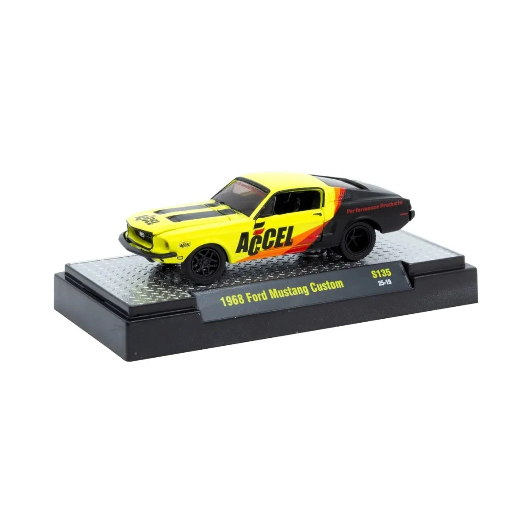 1968 Ford Mustang Custom - Yellow/Black (Accel Livery)