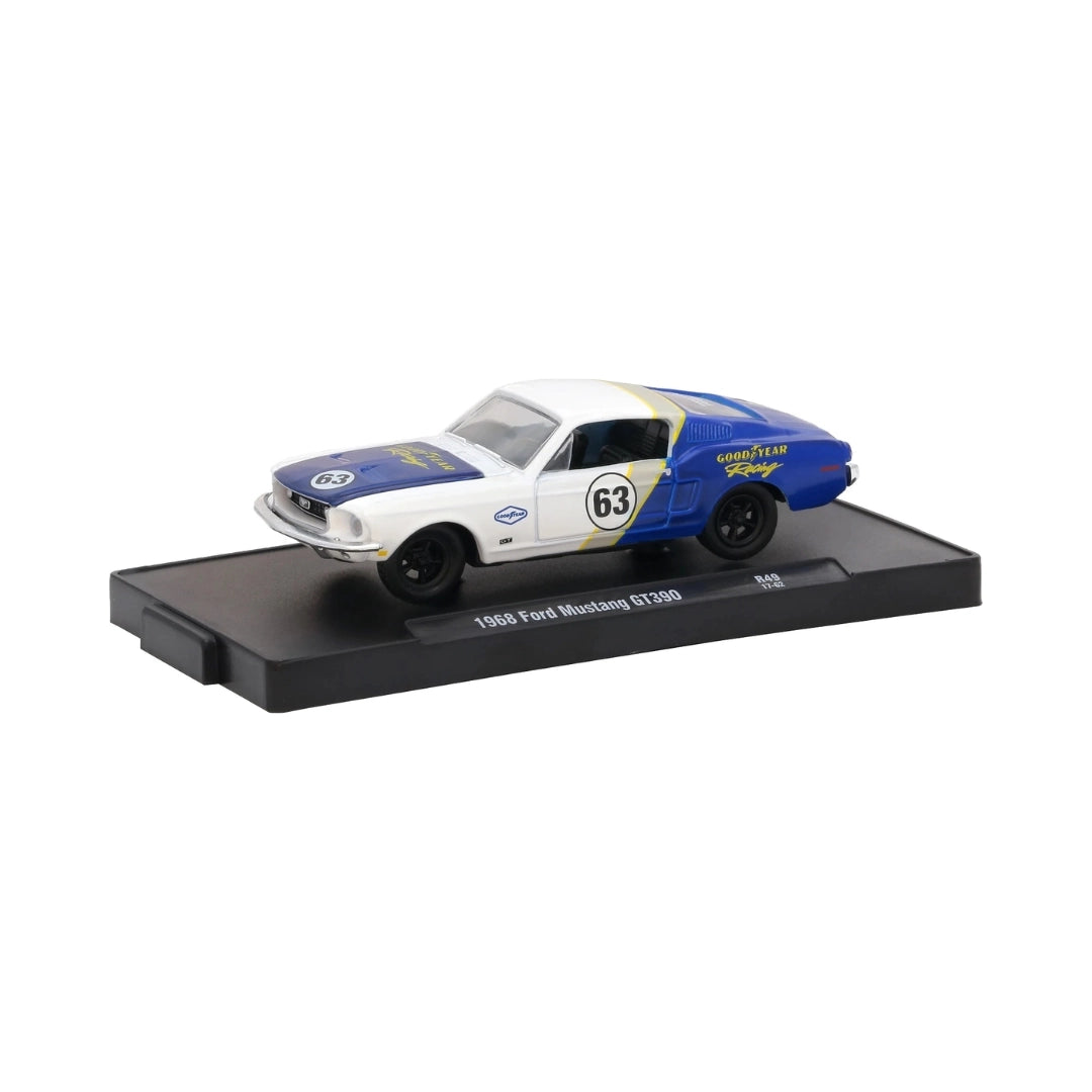 1968 Ford Mustang GT 390 - White/Blue (#63)