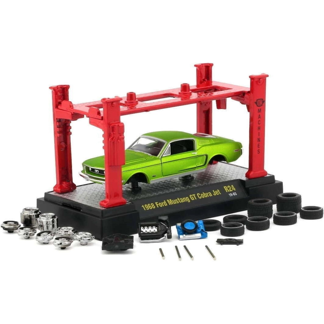 1968 Ford Mustang GT Cobra Jet - Lime Green (Model Kit)