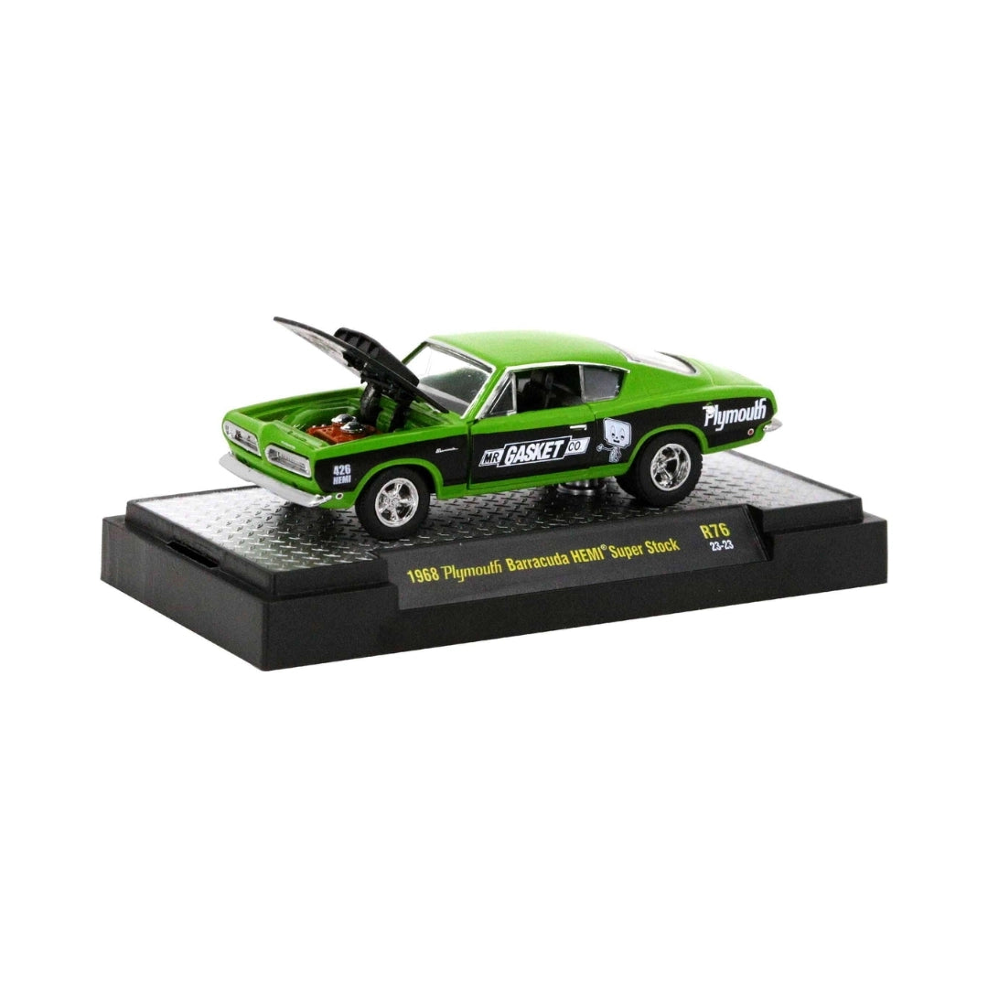 1968 Plymouth Barracuda HEMI Super Stock – Green (Mr. Gasket Livery)