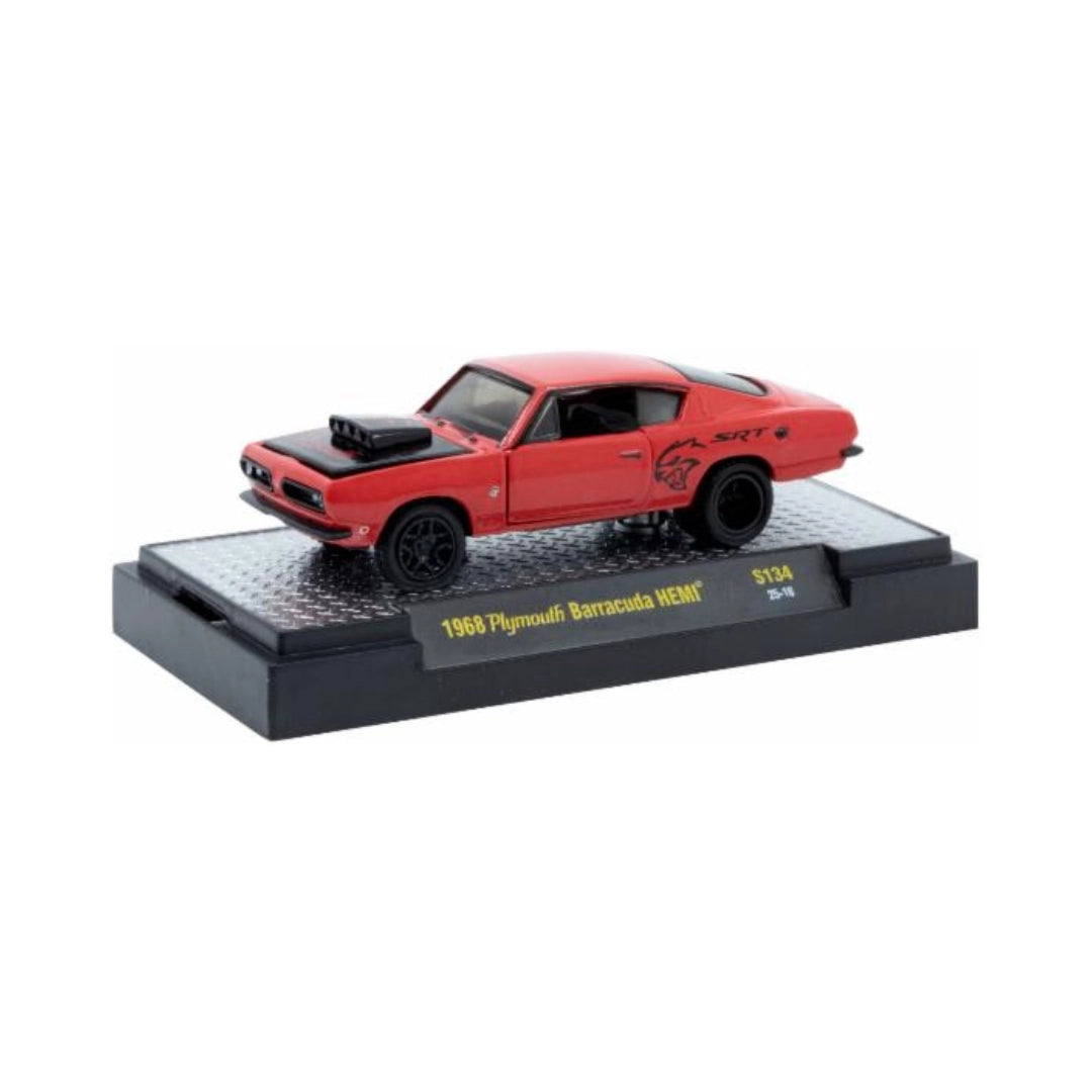 1968 Plymouth Barracuda HEMI – Red (Black Hood Scoop)
