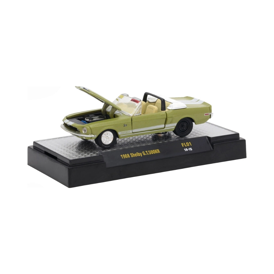 1968 Shelby G.T.500KR - Light Green Convertible (Detroit-Muscle Release FL01, Hood Open, Premium Range)