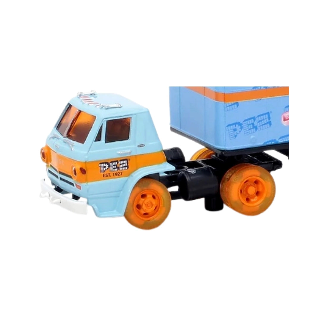 1969 Dodge L600 - Light Blue/Orange PEZ (Super Chase, Orange Wheels)