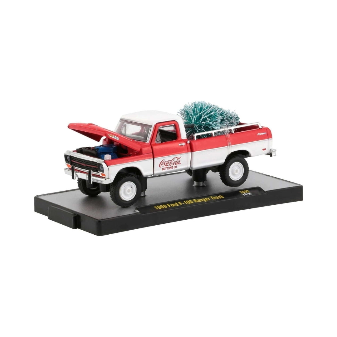 1969 Ford F-100 Ranger Truck - Red & White Coca-Cola Christmas Truck