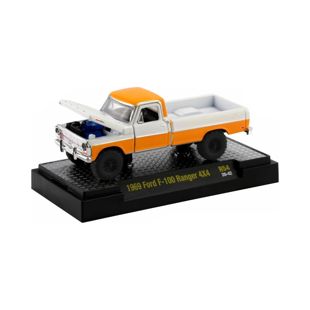 1969 Ford F100 Ranger 4X4 - White & Orange