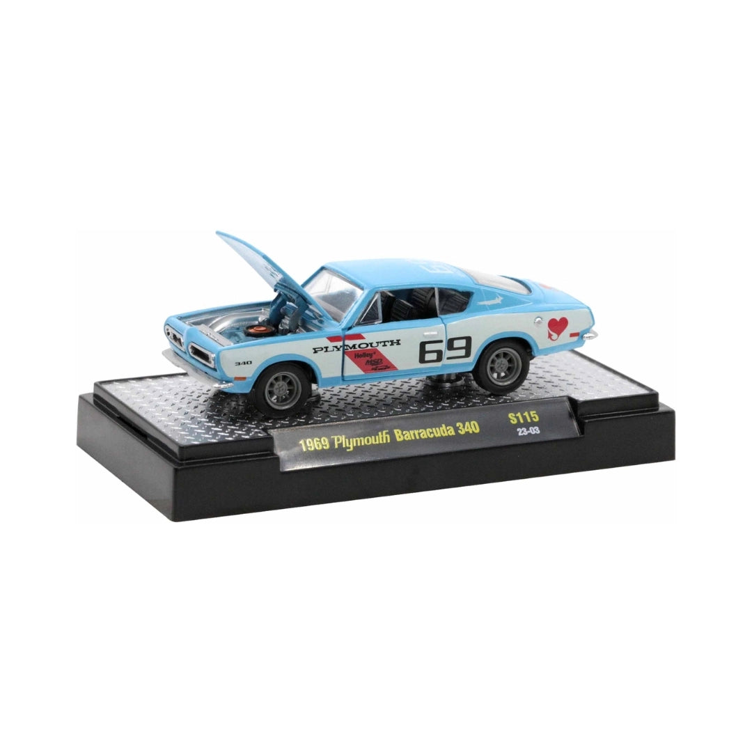 1969 Plymouth Barracuda 340 – Light Blue (#59 Racing Livery)