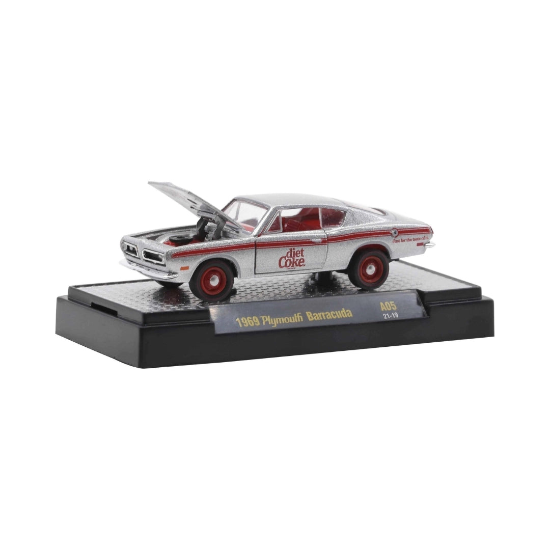 1969 Plymouth Barracuda – Silver & Red (Coca-Cola / Diet Coke Livery)