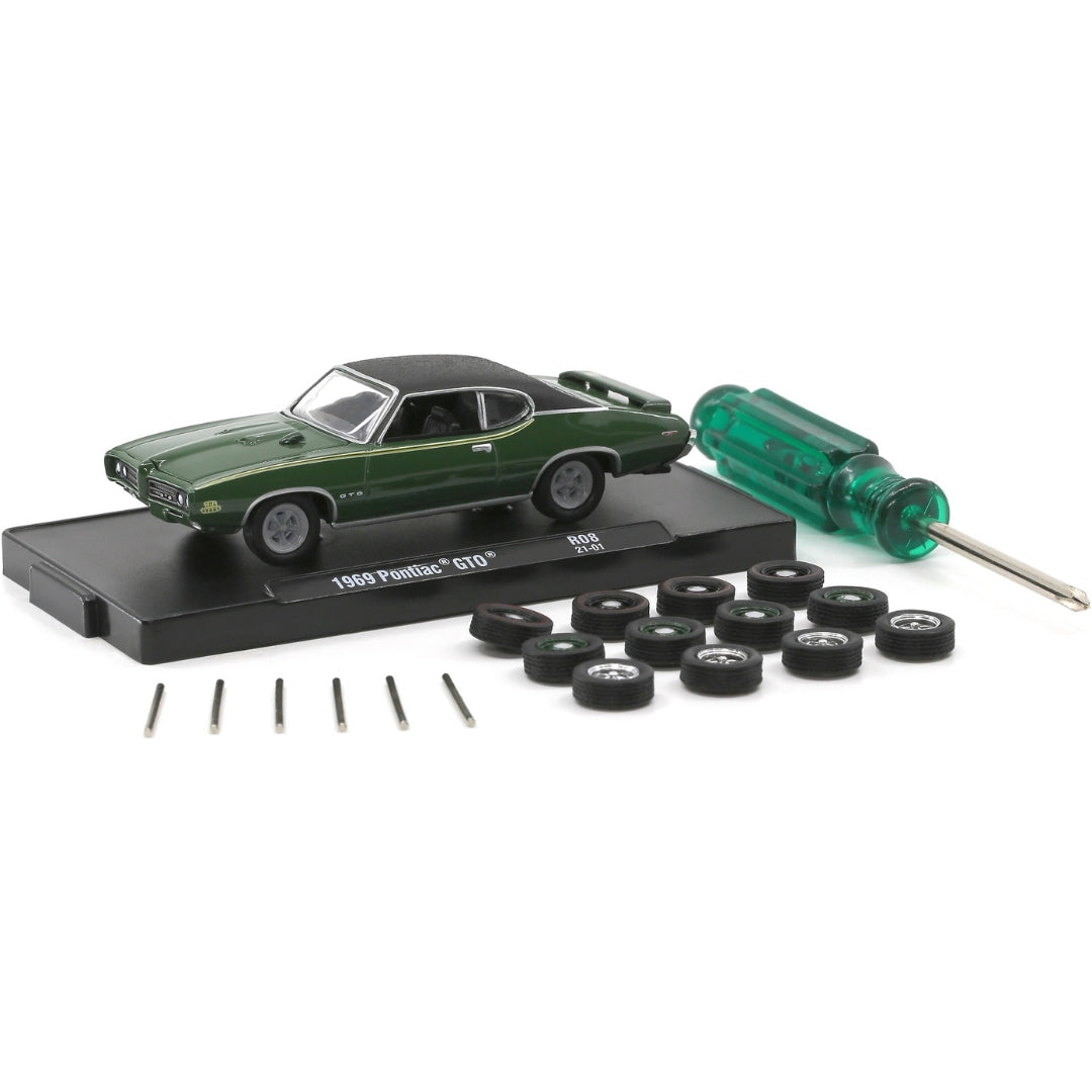 1969 Pontiac GTO - Green (Auto-Wheels Release 08, with wheel kit)