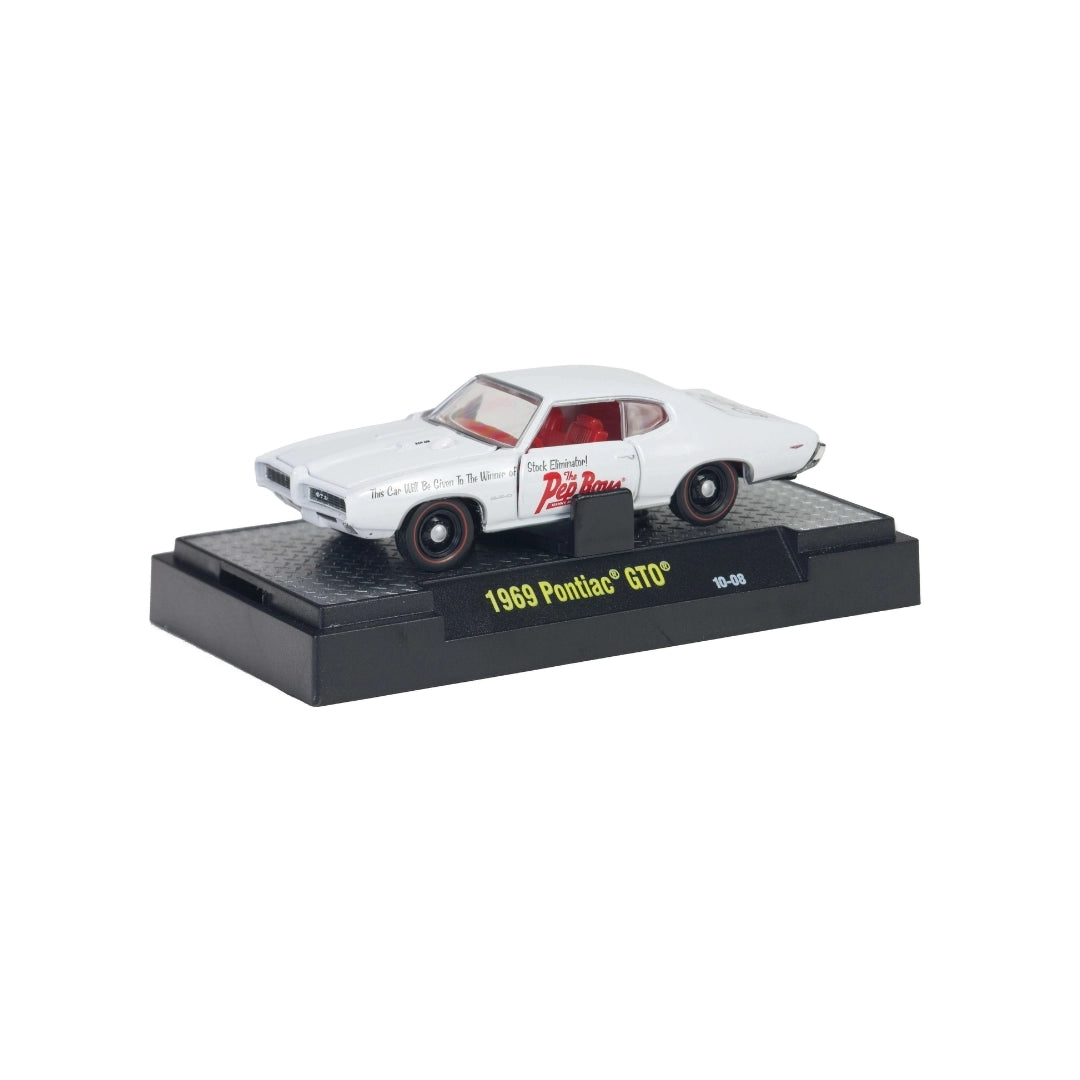 1969 Pontiac GTO - White (Box - Chase, Auto-Lifts)