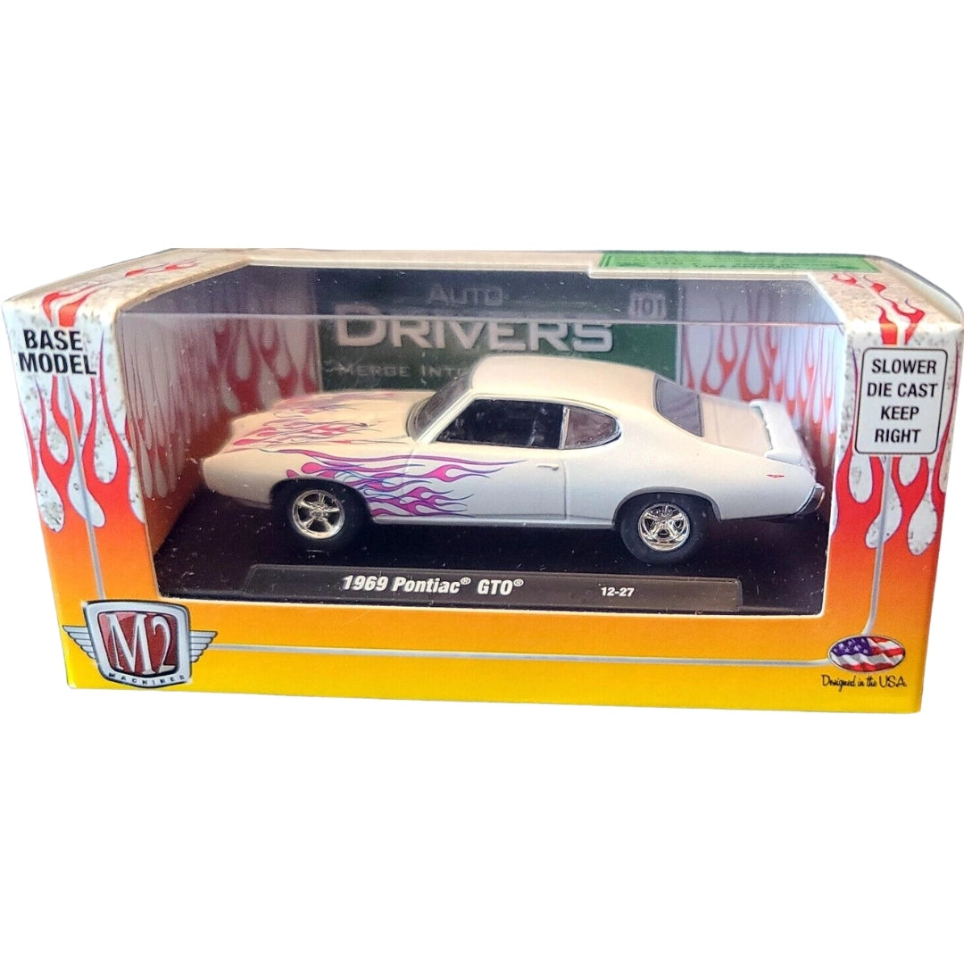 1969 Pontiac GTO - White (Pink Flame Livery, Box)